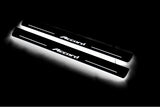 Honda Accord IX 2013+ stainless steel LED door sill plates with Accord logo