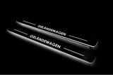 LED door sill plates Mercedes G-Class W464 2018+ stainless steel with Geländewagen logo