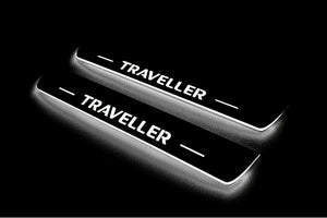 Peugeot Traveller Stainless Steel LED Door Sills – Traveller Logo