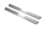 Mercedes CLS II (C218) 2010+ LED door sill plates in stainless steel with Mercedes-Benz logo