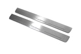 Hyundai Tucson II 2015+ stainless steel illuminated entry guards with Tucson logo