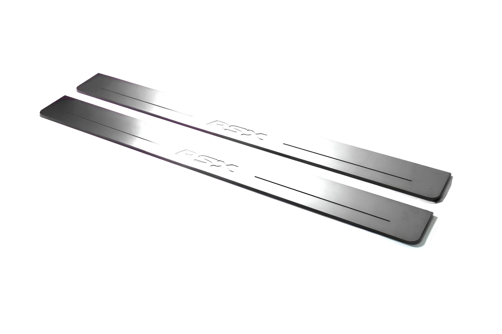 Acura RSX 2002+ stainless steel illuminated entry guards with RSX logo