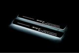 Jeep Grand Cherokee IV WK2 2010+ illuminated entry guards in stainless steel with SRT Supercharged logo