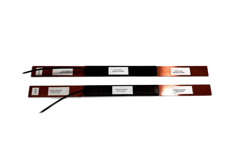LED door sill plates Lexus RX II XU30 2003+ in stainless steel with Lexus logo