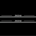 Peugeot 3008 II 2016+ LED Door Sills Illuminated Scuff 3008 Logo Stainless Steel Entry Guards Door Sills Decoin
