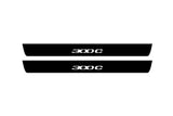 illuminated door sill protectors Chrysler 300C II LD 2011+ stainless steel with 300C logo