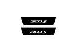 stainless steel illuminated door sill protectors for Chrysler 300C II LD 2011+ with 300S logo
