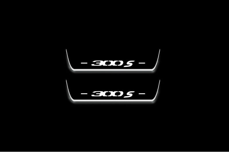 LED door sill plates Chrysler 300C II LD 2011+ stainless steel with 300S logo