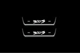 stainless steel LED door sill plates for Chrysler 300C II LD 2011+ with 300S T2 logo