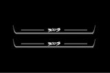 LED door sill plates Chrysler 300C II LD 2011+ in stainless steel with 300S T2 logo