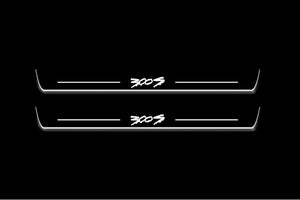 Chrysler 300C II 2011-2023 LED Door Sills Illuminated Scuff 300S T2 Logo Stainless Steel Entry Guards