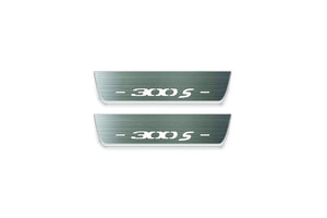 Chrysler 300C II 2011-2023 LED Door Sills Illuminated Scuff 300S Logo Stainless Steel Entry Guards