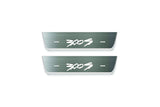 Chrysler 300C II LD 2011+ entry guards in stainless steel with 300S T2 logo