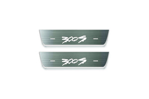 Chrysler 300C II 2011-2023 LED Door Sills Illuminated Scuff 300S T2 Logo Stainless Steel Entry Guards