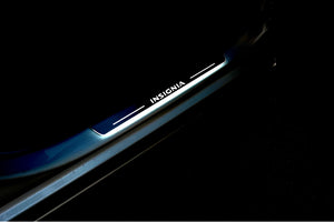 Illuminated LED Door Sill Tread Plates Opel Insignia I 2008-2017 With Insignia Logo Opel Led Door Sills opdesign