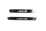 Lexus RX II XU30 2003+ stainless steel LED door sill plates with Lexus logo