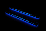 BMW X5 E70 E70 2006+ stainless steel LED door sill plates with M Performance logo