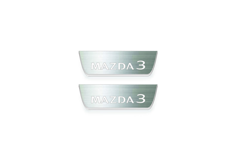 Mazda 3 IV 2019+ Stainless Steel LED Door Sills – Mazda 3 Logo