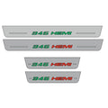 Dodge Charger 2023+ LED Door Sills Illuminated Scuff 345 HEMI Logo (Type 2) Stainless Steel Entry Guards Door Sills Decoin