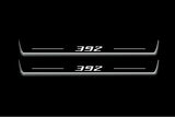 Dodge Charger LD 2011+ entry guards in stainless steel with 392 logo