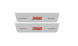 LED door sill plates stainless steel Dodge Charger LD 2011+ with 392 SCAT PACK logo