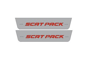stainless steel door sill plates for Dodge Charger LD 2011+ with 392 SCAT PACK logo