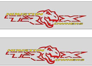Illuminated LED Door Sill Tread Plates Dodge Ram V 2019+ With Houston Owners TRX Logo Dodge Led Door Sills opdesign