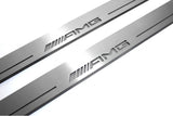 Mercedes GLE II W167 W167 2019+ stainless steel LED door sill plates with AMG logo