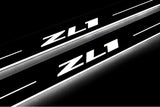 Chevrolet Camaro VI Stainless Steel LED Door Sills – ZL1 Logo
