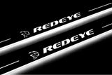 Dodge Charger LD 2023+ entry guards in stainless steel with Hellcat REDEYE logo