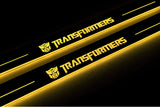 Chevrolet Camaro V E37 2009+ LED door sill plates with Transformers logo