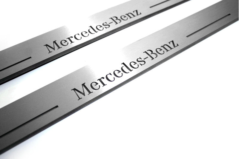 LED door sill plates for Mercedes CLA-Class II W118 2019+ with Mercedes-Benz logo