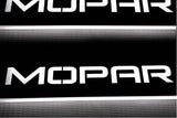 LED door sill plates Dodge Durango III 2011+ in stainless steel with MOPAR logo