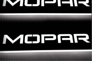 Dodge Durango III 2011+ LED Door Sills Illuminated Scuff MOPAR Logo (Type 2) Stainless Steel Entry Guards Door Sills Decoin