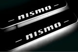 stainless steel LED door sill plates with Nissan Patrol Y62 2010+ with NISMO logo
