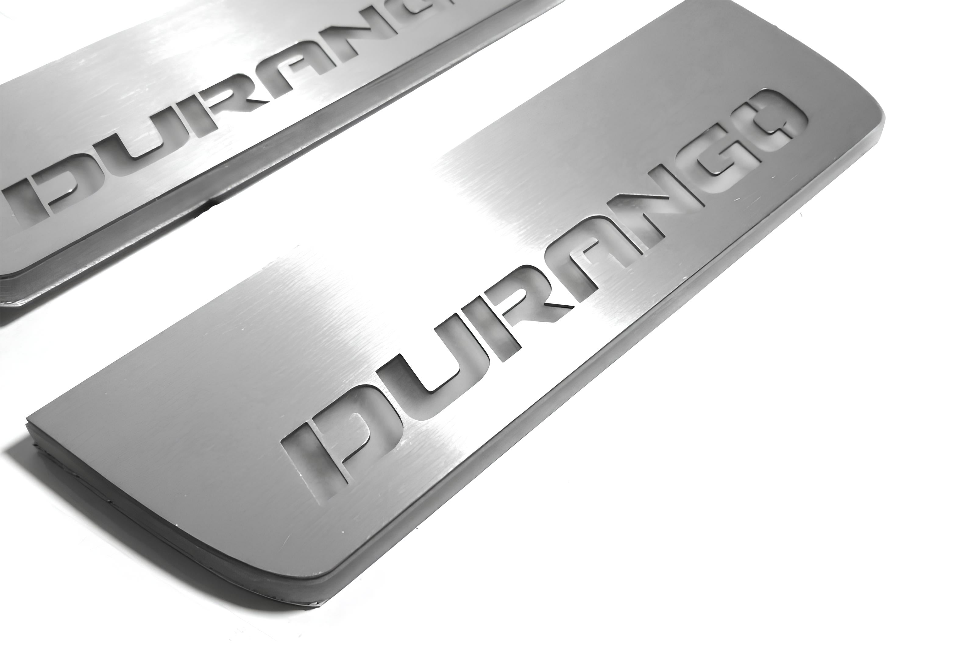 Illuminated LED Door Sill Tread Plates Dodge Durango III 2011+ With Durango Logo Dodge Led Door Sills opdesign