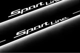 BMW X5 E70 2006+ LED door sill plates with Sport Line logo