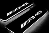 LED door sill plates stainless steel Mercedes E W213 2016+ with AMG logo