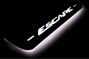 Illuminated LED Door Sill Tread Plates Ford Escape III 2013-2019 With Escape Logo Ford Led Door Sills opdesign