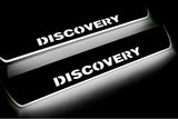 Land Rover Discovery III 2004+ stainless steel LED door sill plates with Discovery logo