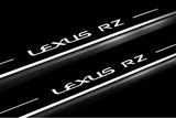 LED door sill plates stainless steel Lexus RZ 2022+ with Lexus RZ logo