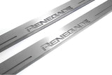 stainless steel LED door sill plates with Jeep Renegade 2014+ with Renegade logo
