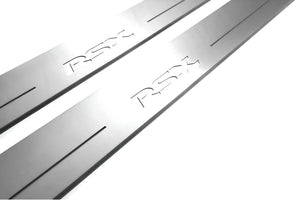 Illuminated LED Door Sill Tread Plates Acura RSX 2002-2006 With RSX Logo Acura Led Door Sills opdesign