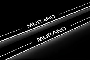 Illuminated LED Door Sill Tread Plates Nissan Murano II 2008-2014 With Murano Logo Nissan Led Door Sills decoinfabric