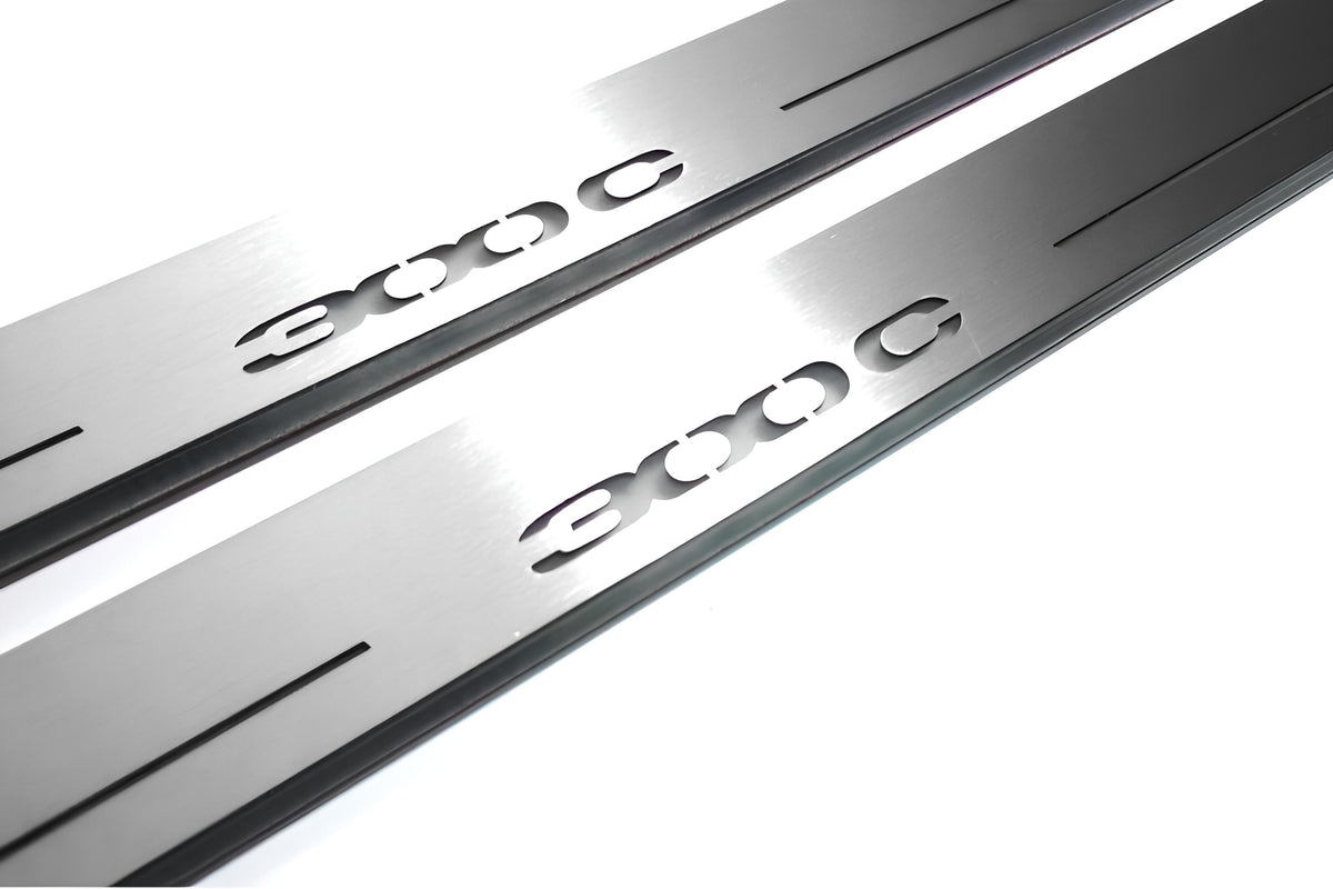 Chrysler 300C II LD 2011+ LED door sill plates stainless steel with 300C logo