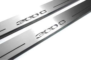 Illuminated LED Door Sill Tread Plates Chrysler 300C II 2011-2023 With 300C Logo Chrysler Led Door Sills opdesign