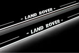 Land Rover Discovery III 2004+ stainless steel LED door sill plates with Land Rover logo