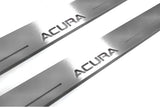 LED door sill plates for Acura MDX II 2006+ with Acura logo