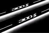 LED door sill plates Chrysler 300C II LD 2011+ in stainless steel with 300S logo