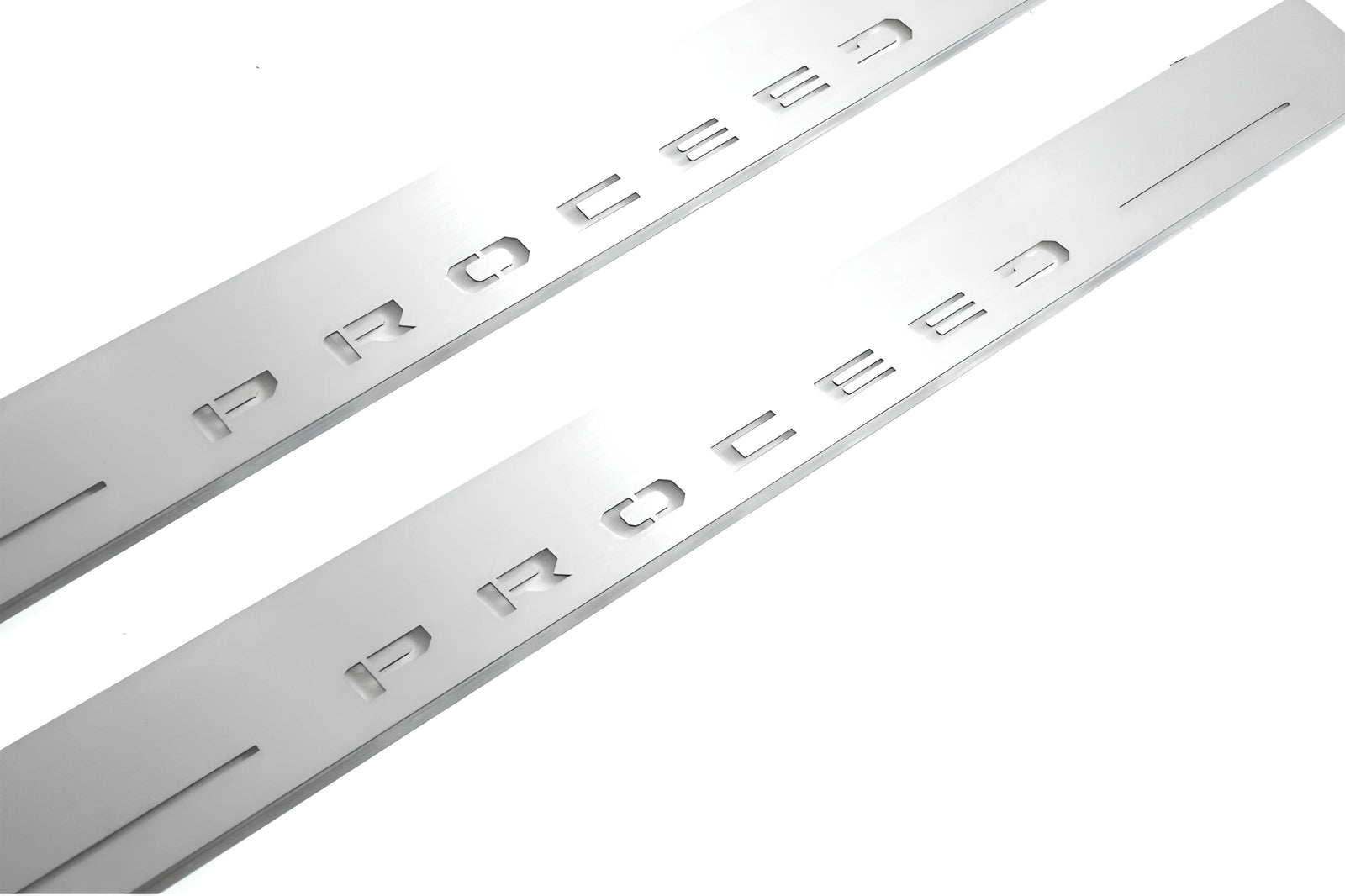 LED door sill plates stainless steel KIA Proceed III 2018+ with Proceed logo